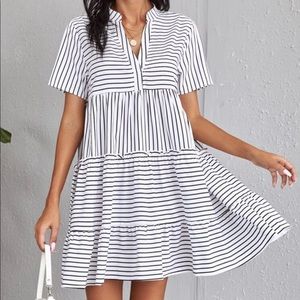 Striped smock dress